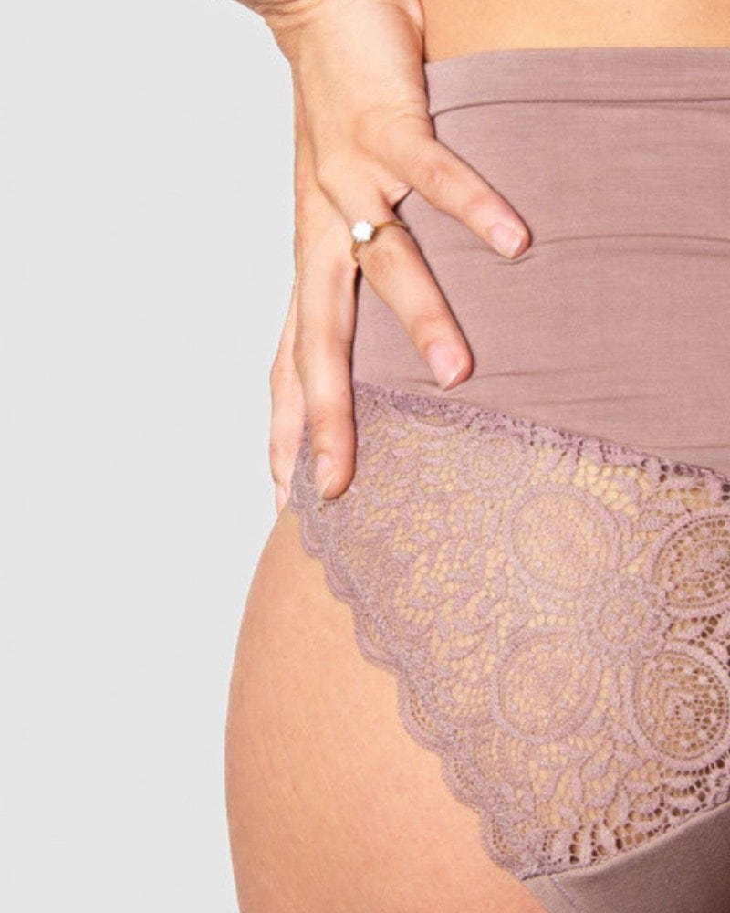 Serenity Bamboo Maternity Full Brief - Mocha