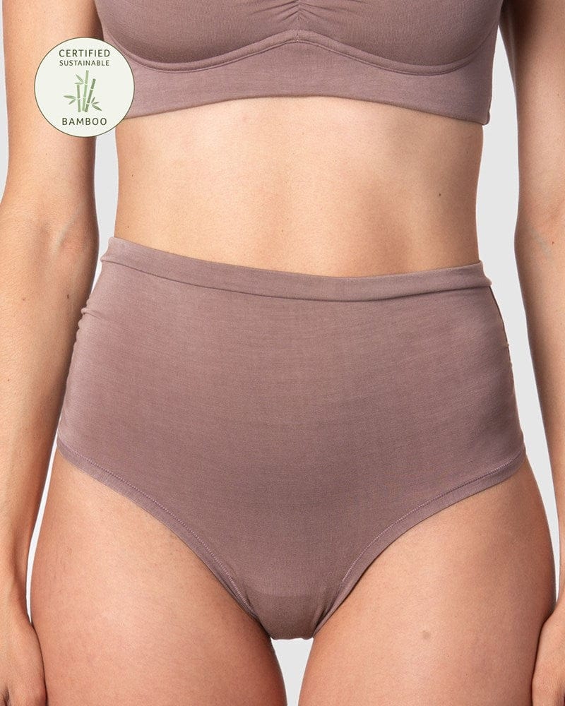 Serenity Bamboo Maternity Full Brief - Mocha
