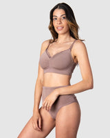 Serenity Bamboo Maternity Full Brief - Mocha