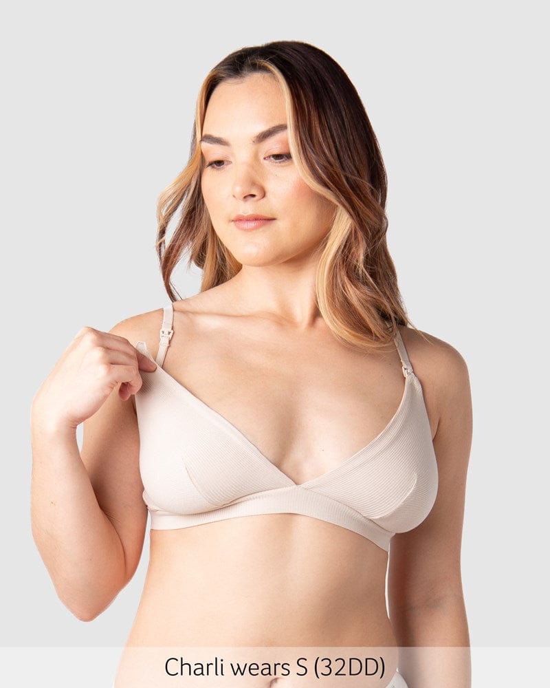 Solace Triangle Nursing Bra - Oat